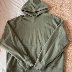 Old Navy Sage Green Pullover Hoodie with Ribbed Cuffs